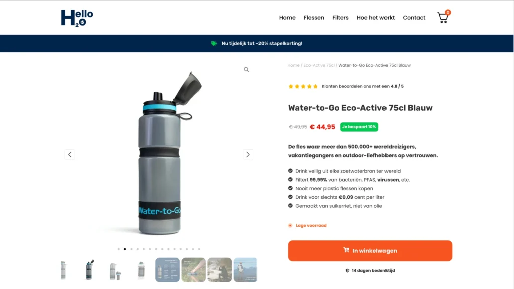 WooCommerce webshop door Site to Summit – strategisch ontworpen voor maximale conversie
